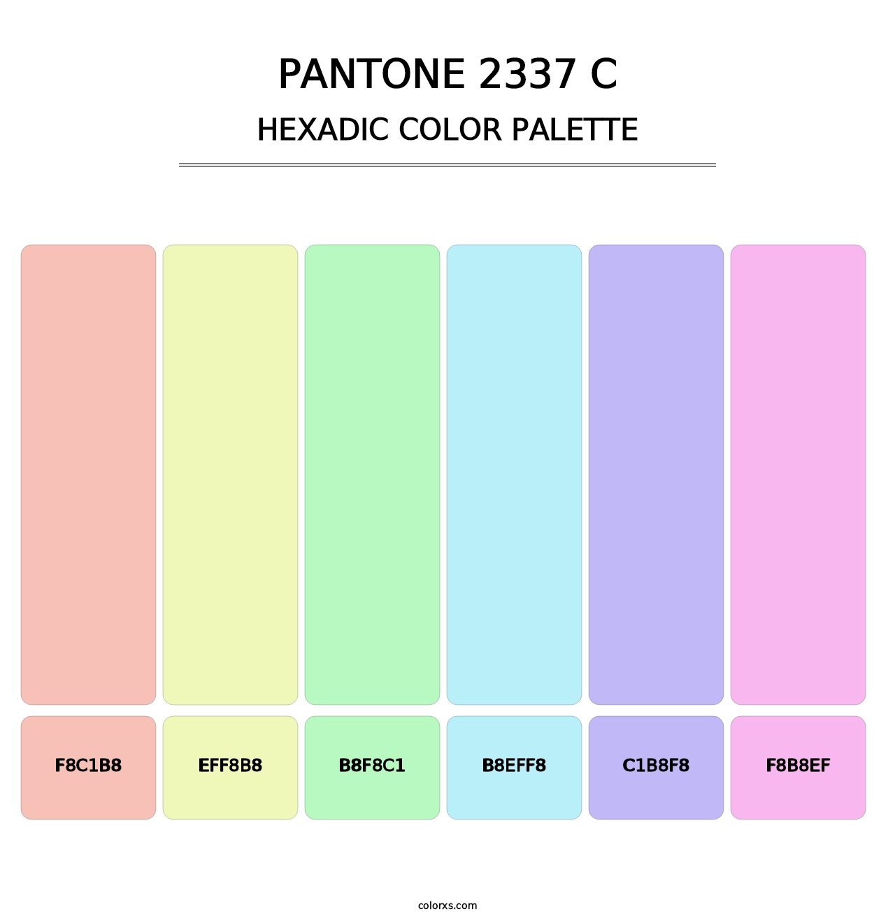 PANTONE 2337 C - Hexadic Color Palette
