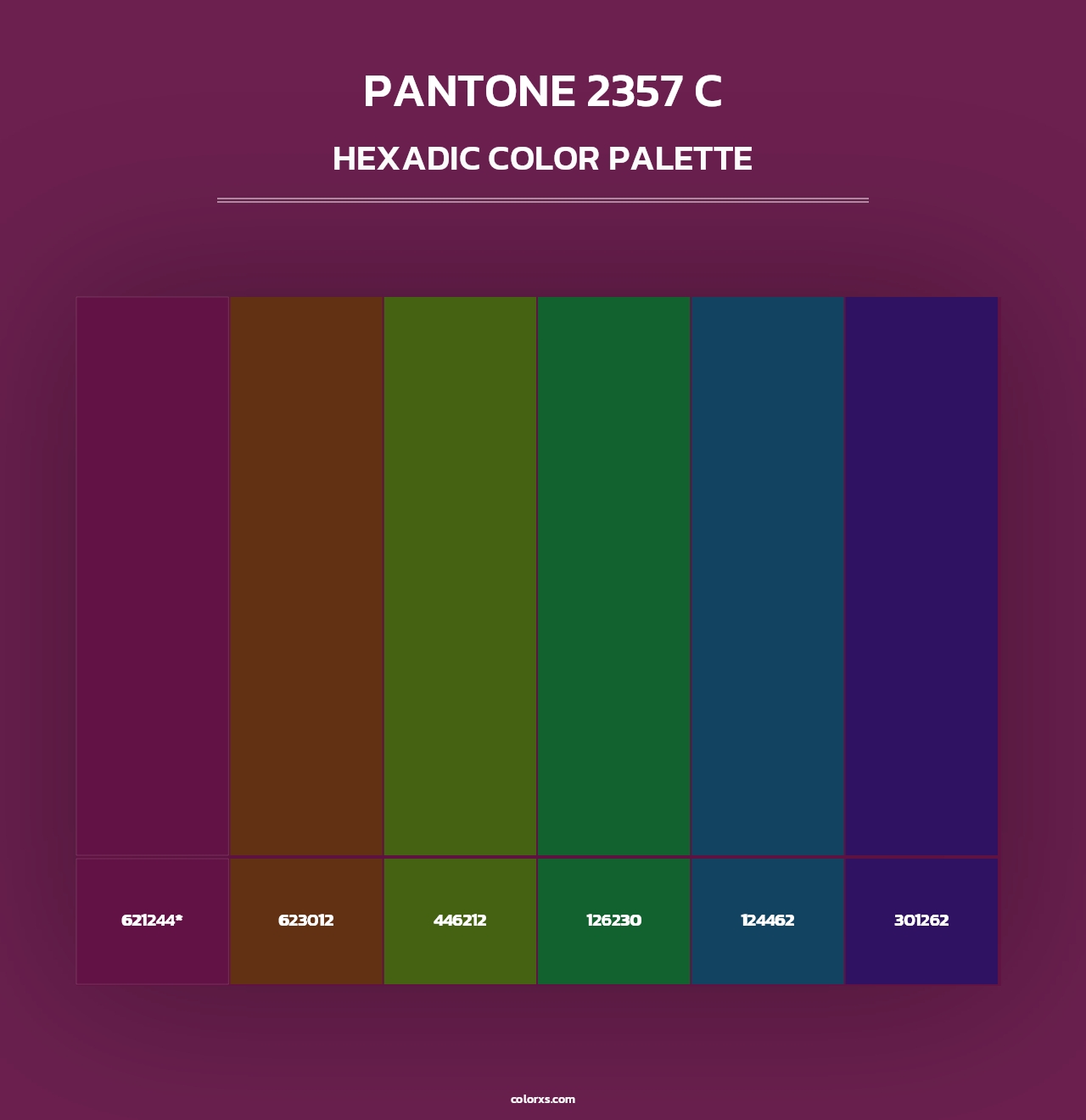 PANTONE 2357 C - Hexadic Color Palette