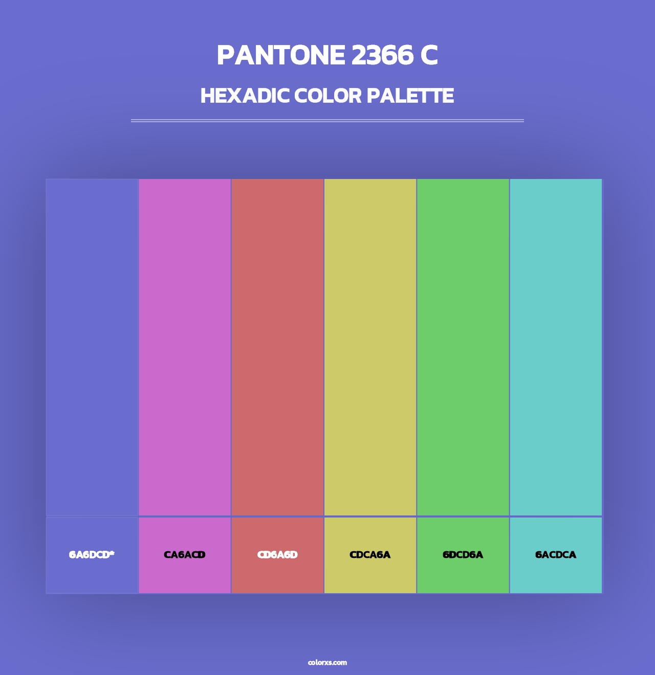 PANTONE 2366 C - Hexadic Color Palette