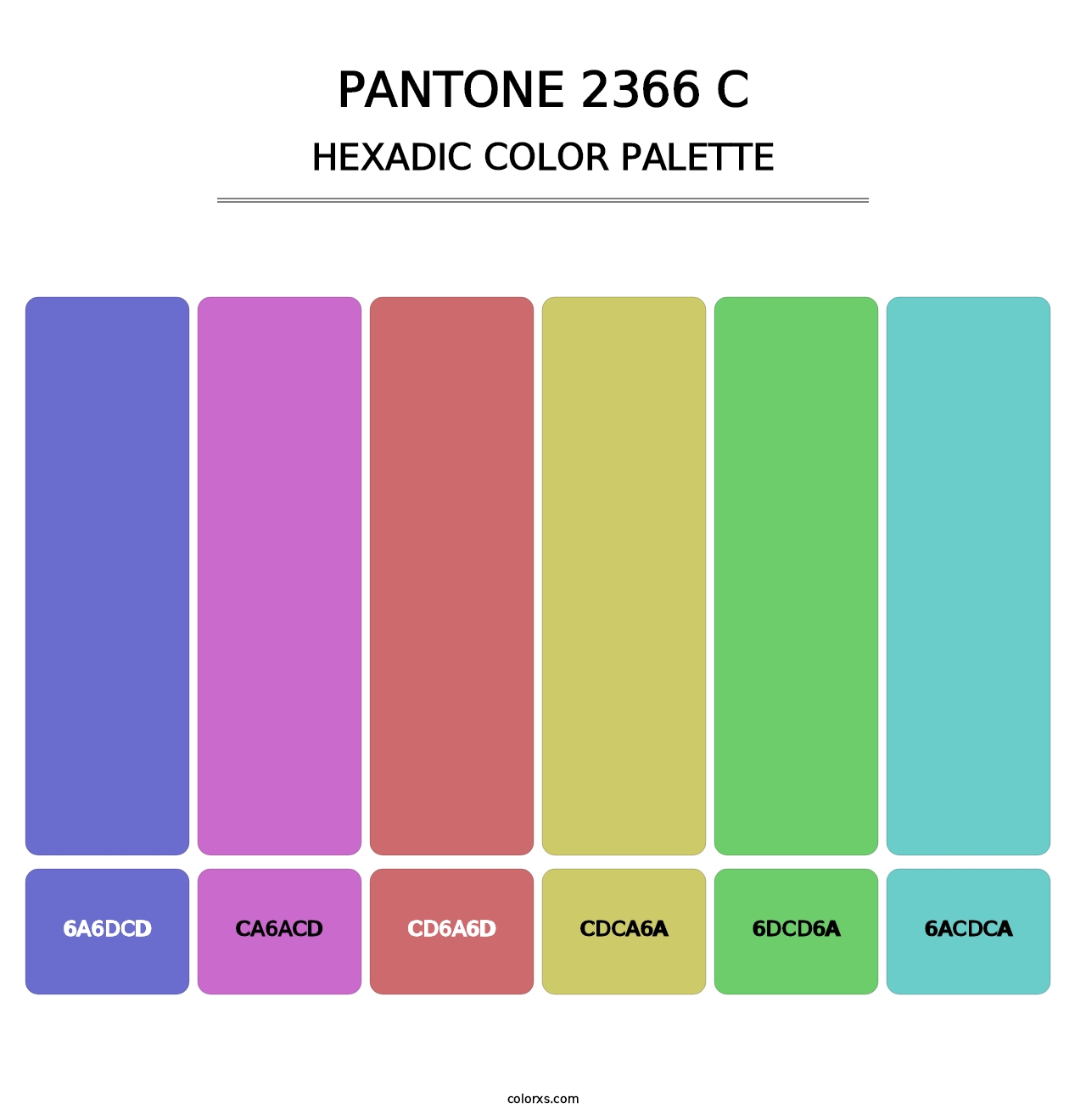 PANTONE 2366 C - Hexadic Color Palette