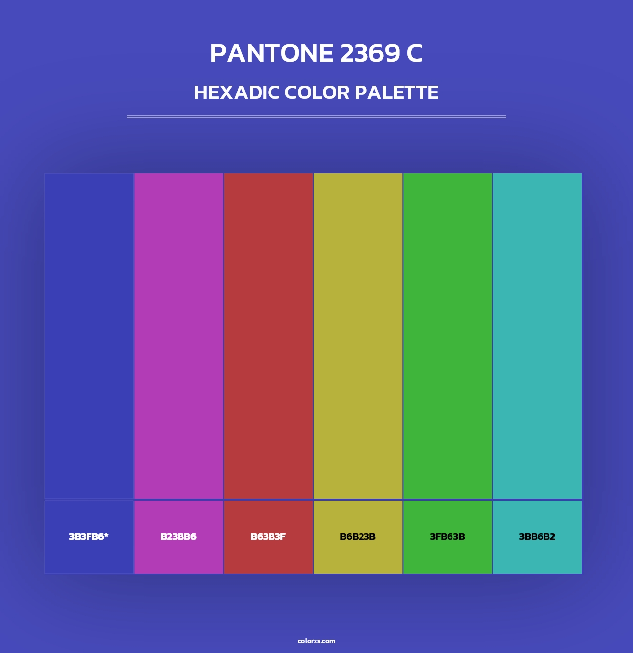 PANTONE 2369 C - Hexadic Color Palette