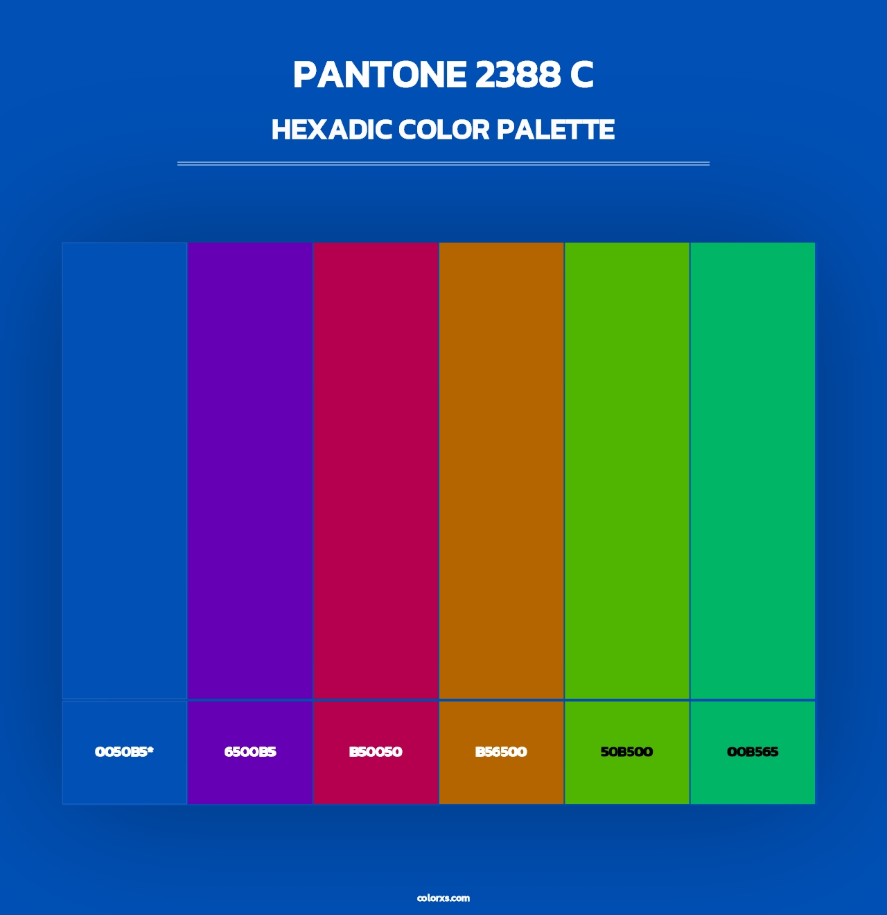 PANTONE 2388 C - Hexadic Color Palette