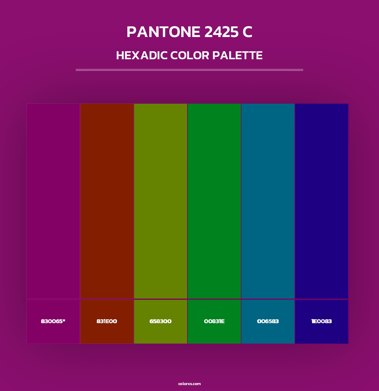 PANTONE 2425 C - Hexadic Color Palette