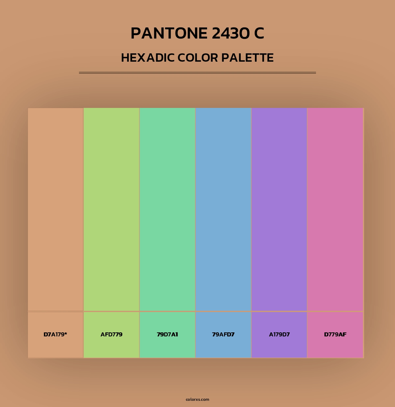 PANTONE 2430 C - Hexadic Color Palette