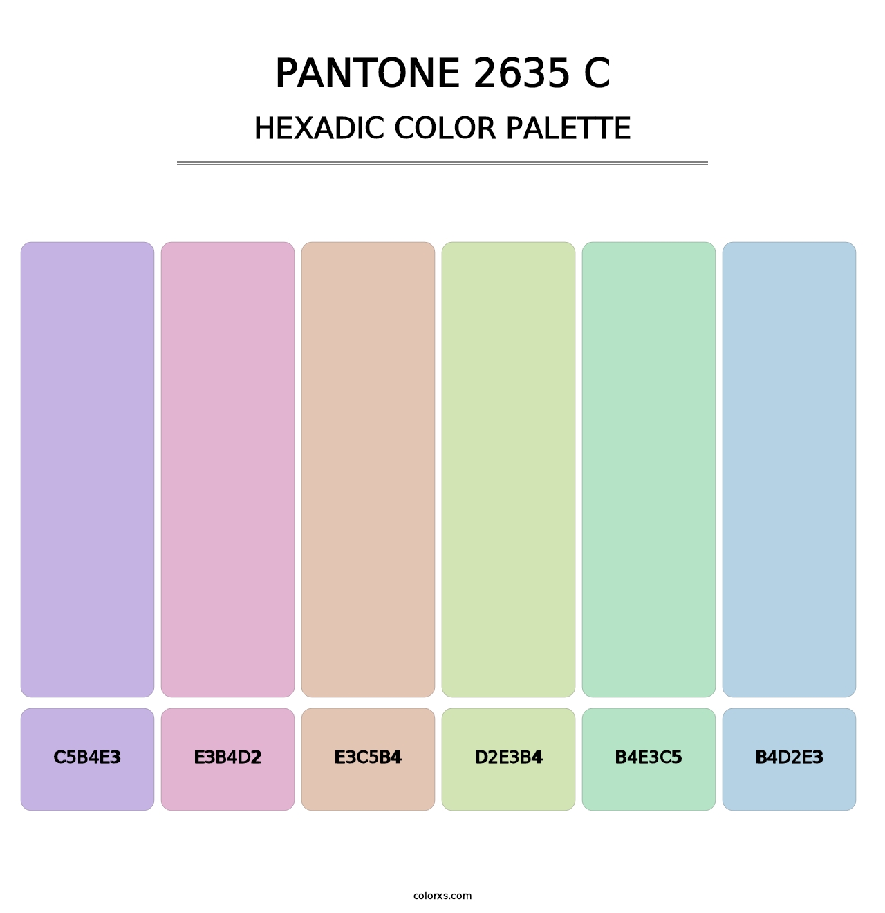 PANTONE 2635 C - Hexadic Color Palette