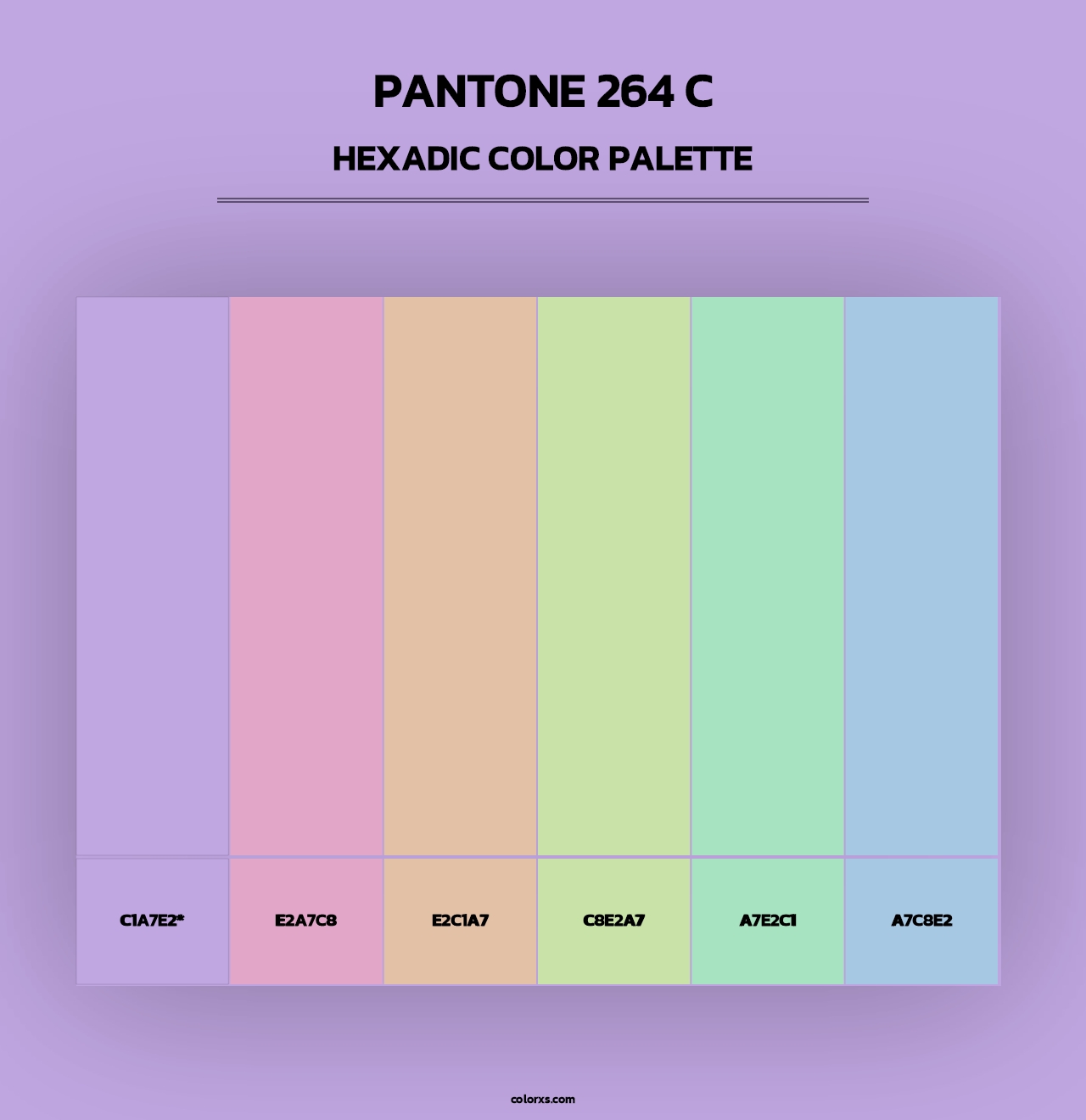 PANTONE 264 C - Hexadic Color Palette
