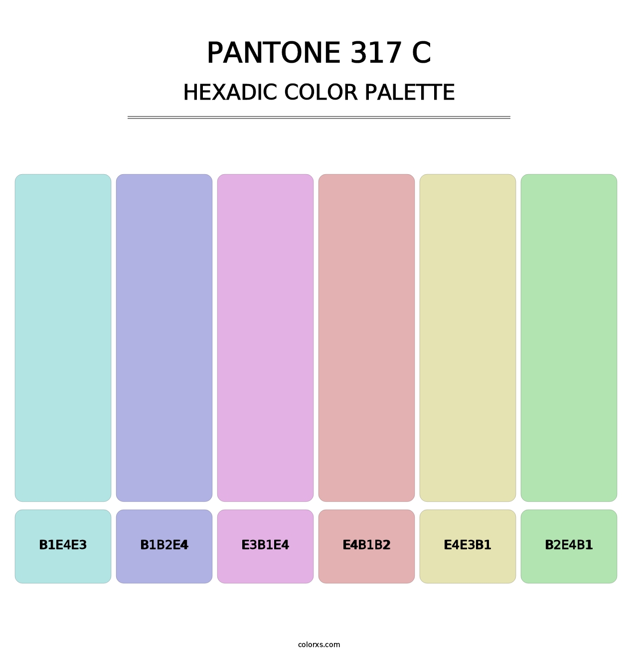 PANTONE 317 C - Hexadic Color Palette