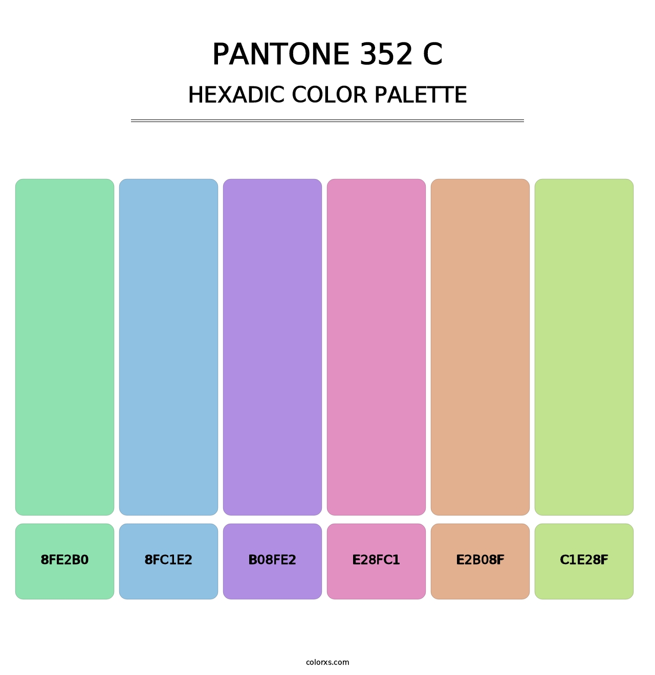 PANTONE 352 C - Hexadic Color Palette