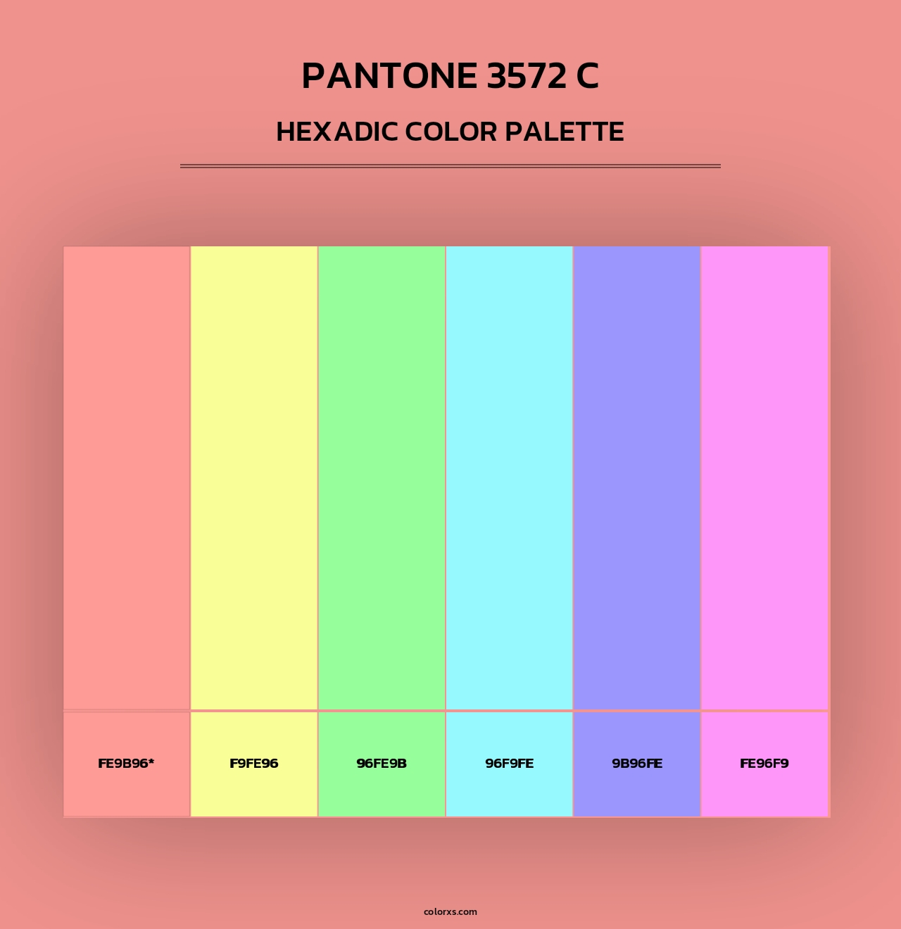 PANTONE 3572 C - Hexadic Color Palette