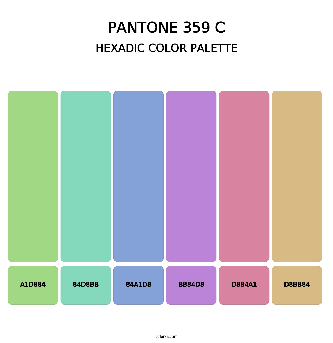 PANTONE 359 C - Hexadic Color Palette