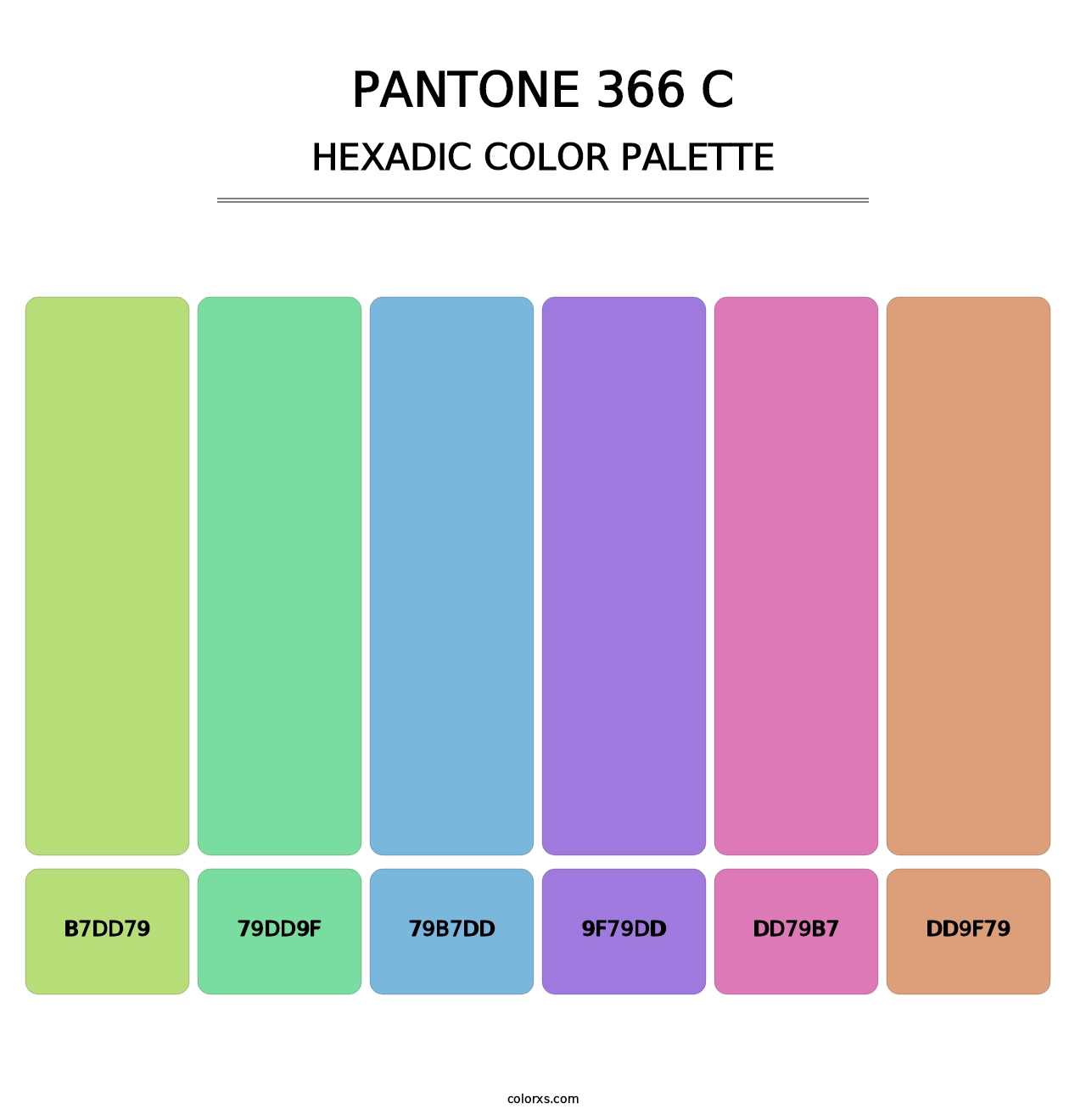 PANTONE 366 C - Hexadic Color Palette