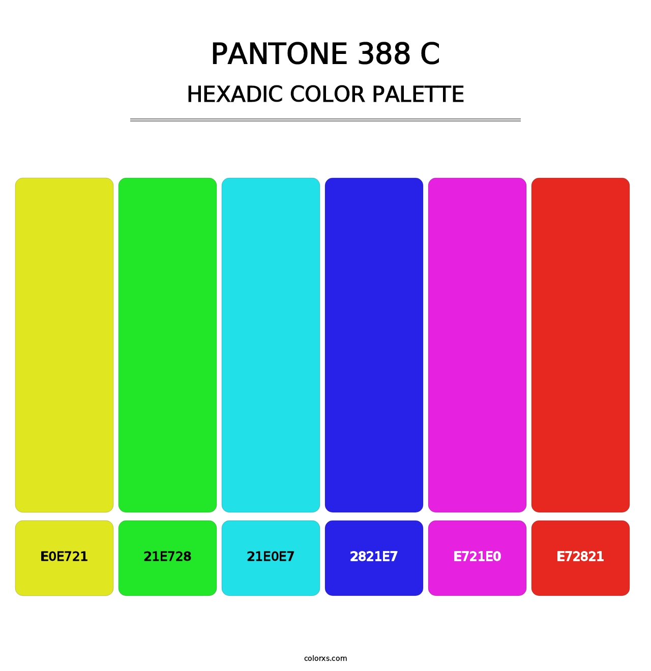 PANTONE 388 C - Hexadic Color Palette