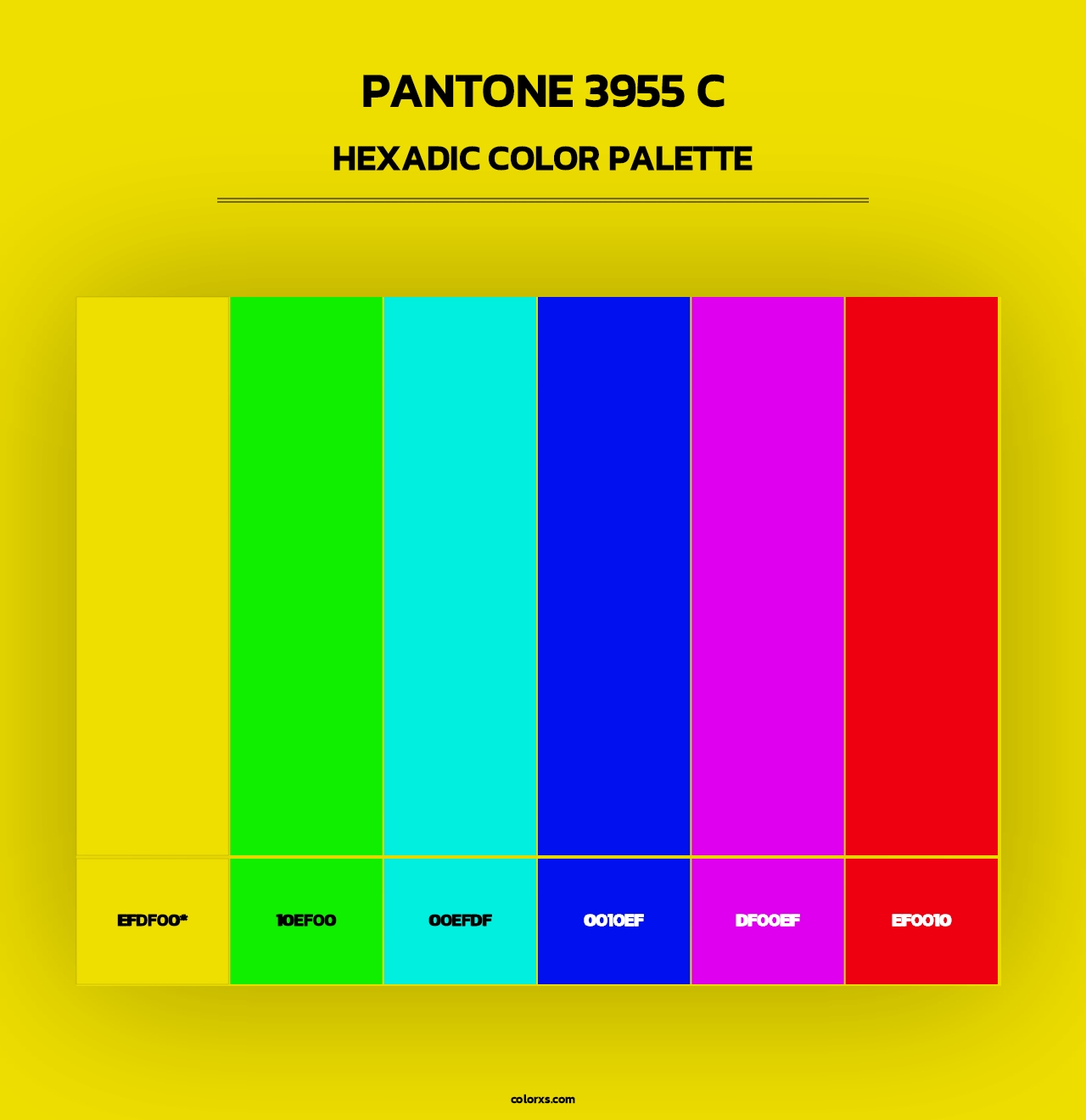 PANTONE 3955 C - Hexadic Color Palette