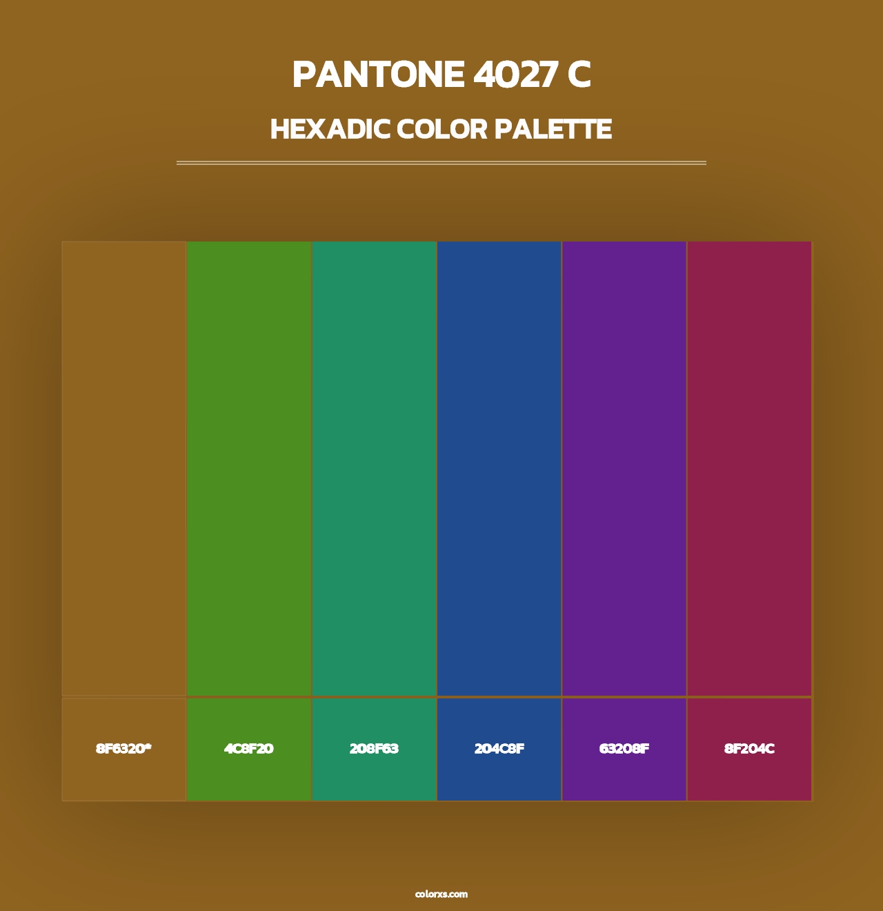 PANTONE 4027 C - Hexadic Color Palette