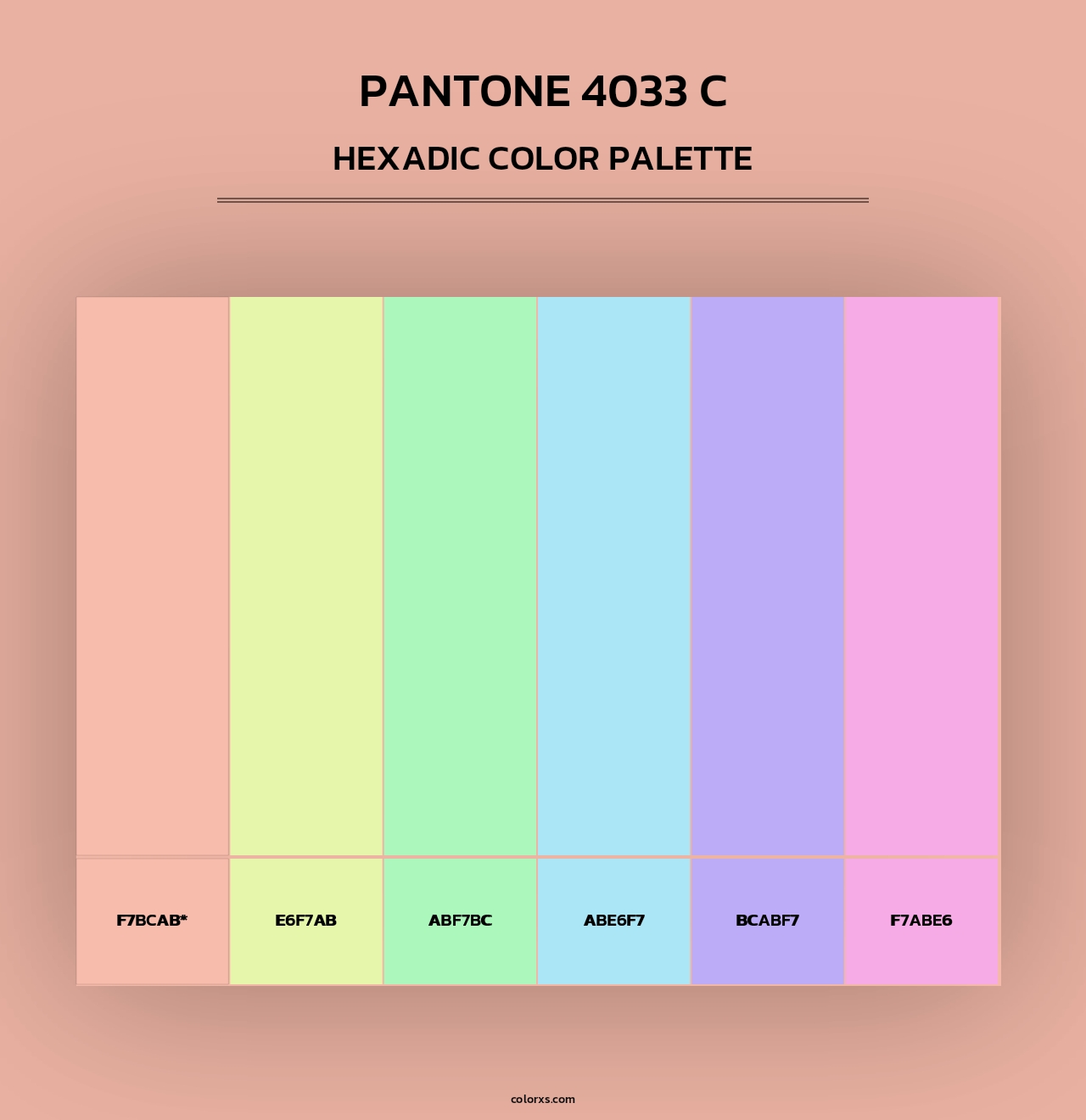 PANTONE 4033 C - Hexadic Color Palette
