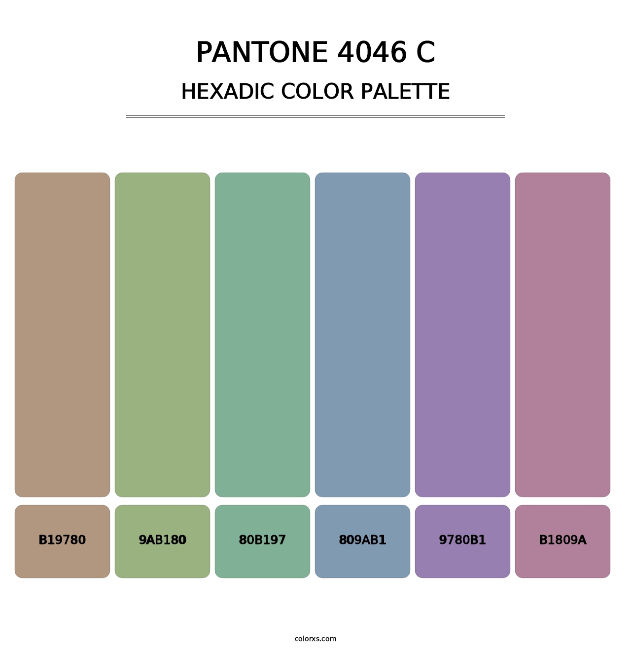 PANTONE 4046 C - Hexadic Color Palette