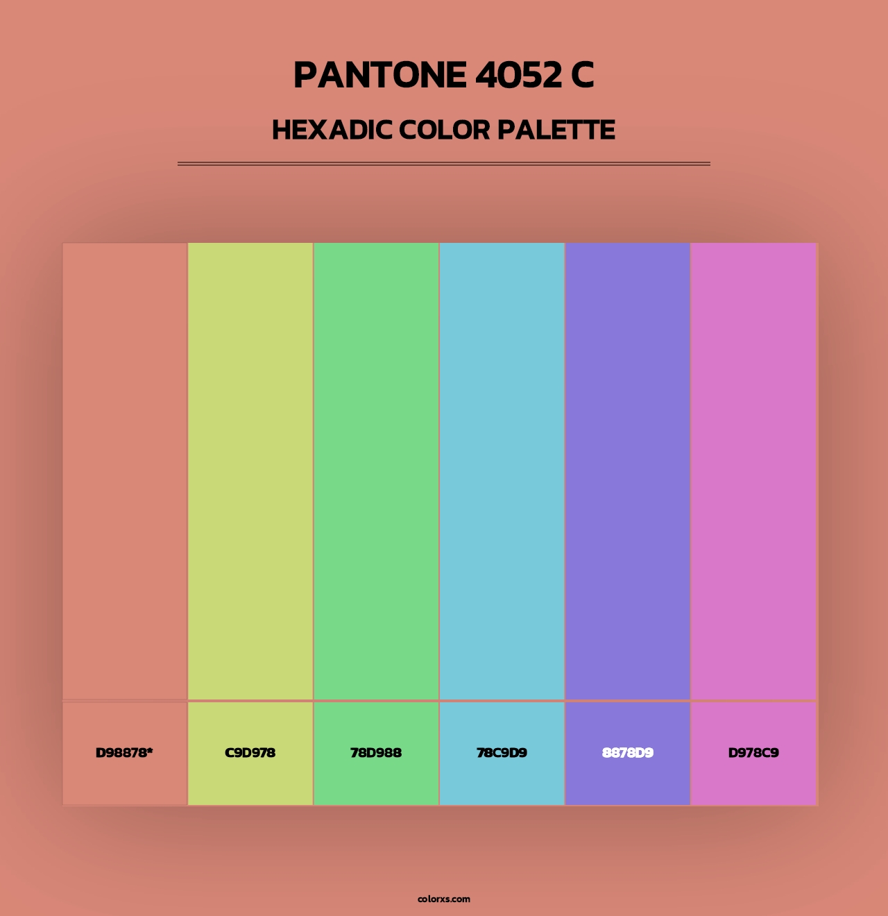 PANTONE 4052 C - Hexadic Color Palette