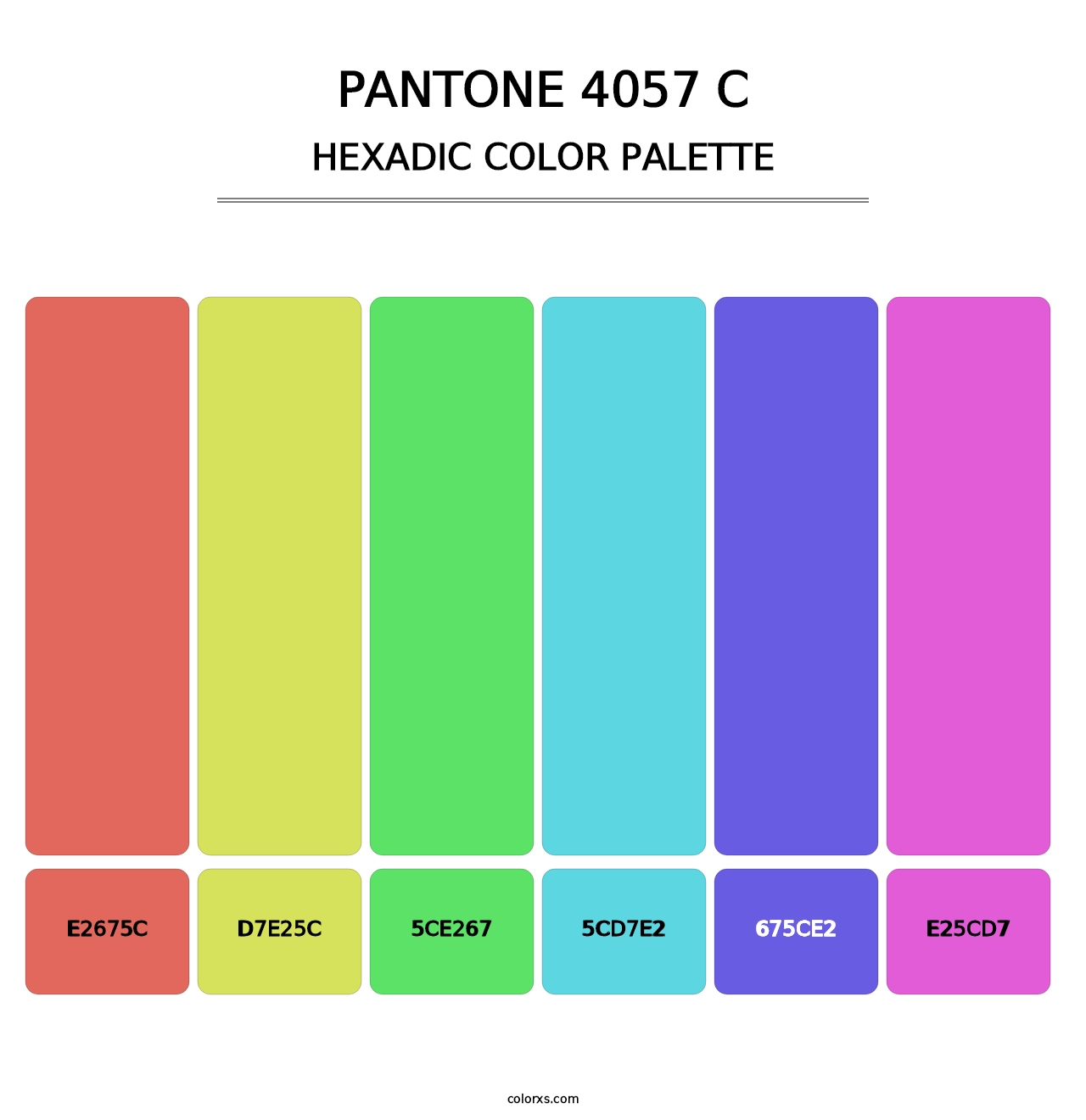 PANTONE 4057 C - Hexadic Color Palette