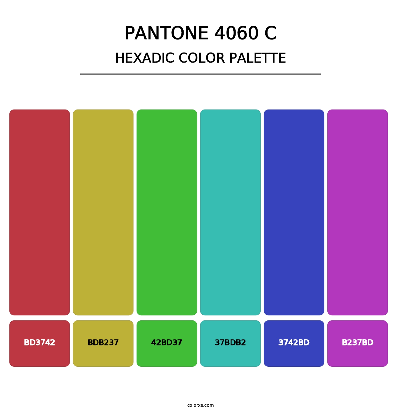 PANTONE 4060 C - Hexadic Color Palette
