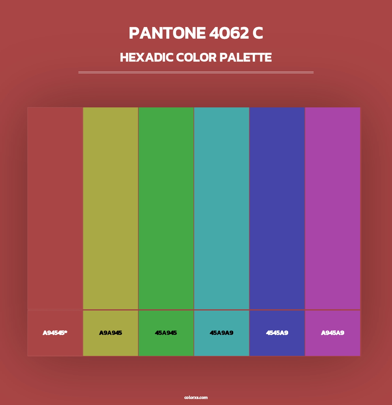 PANTONE 4062 C - Hexadic Color Palette