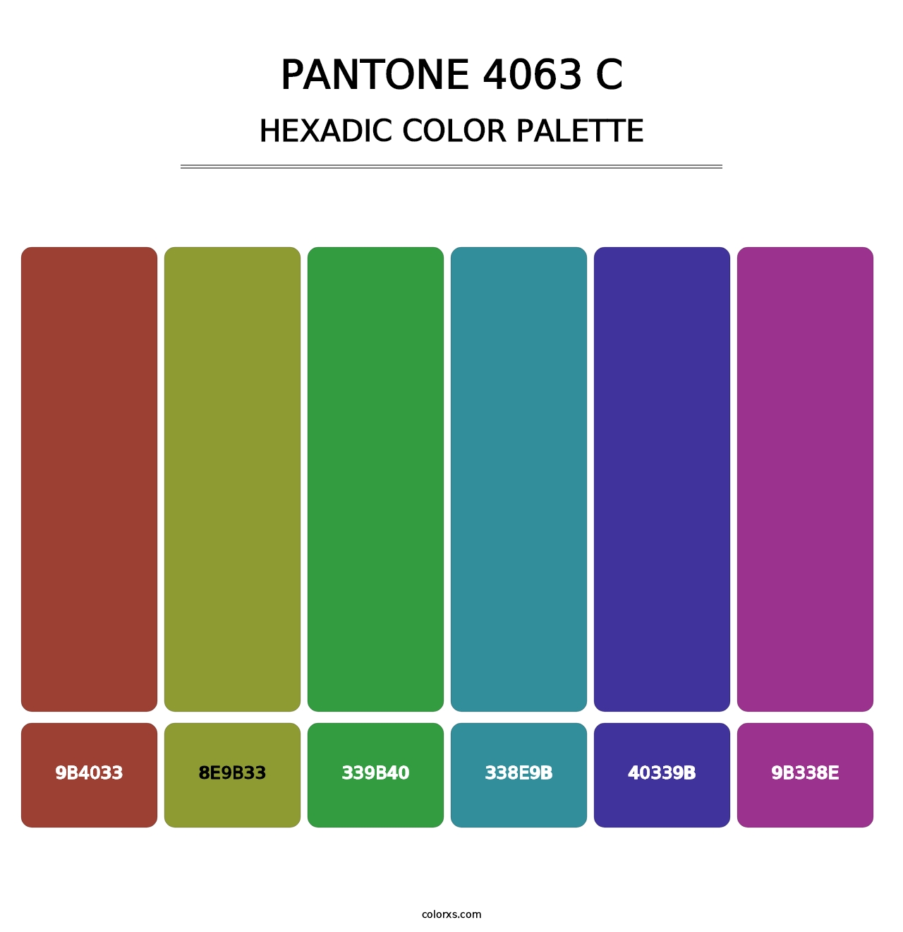 PANTONE 4063 C - Hexadic Color Palette