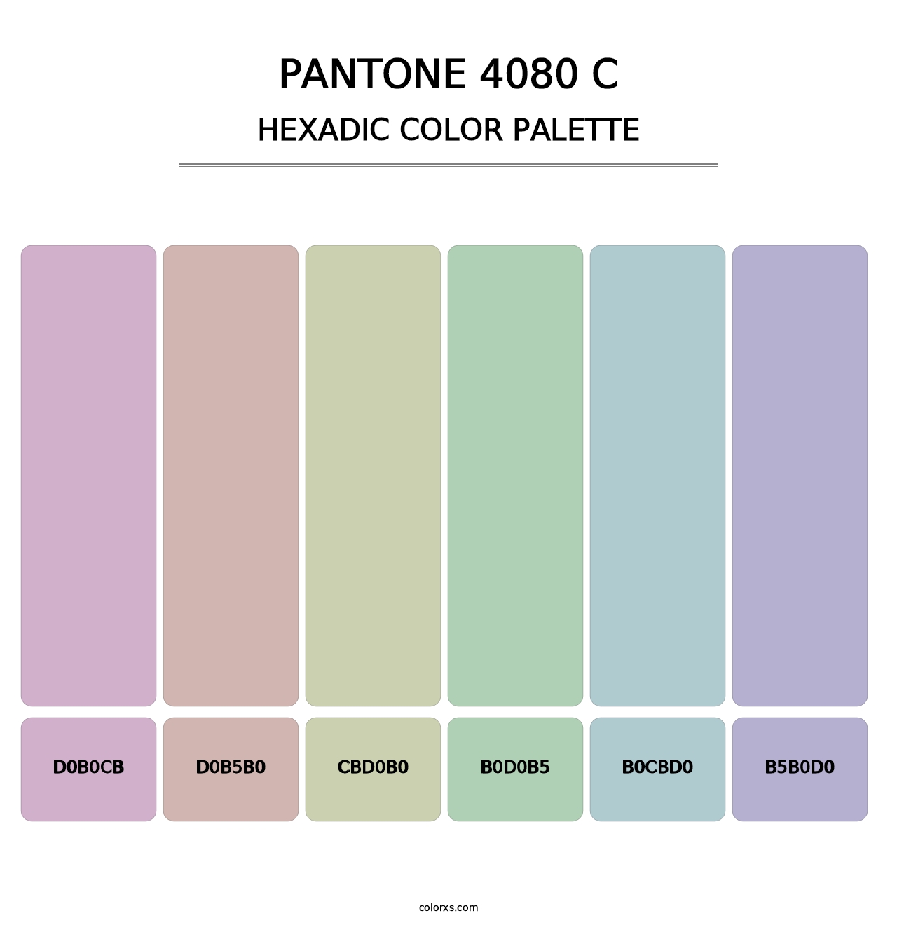 PANTONE 4080 C - Hexadic Color Palette