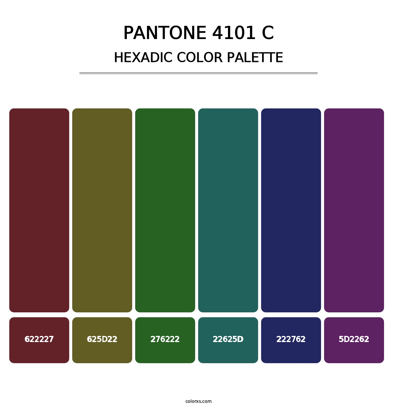 PANTONE 4101 C - Hexadic Color Palette