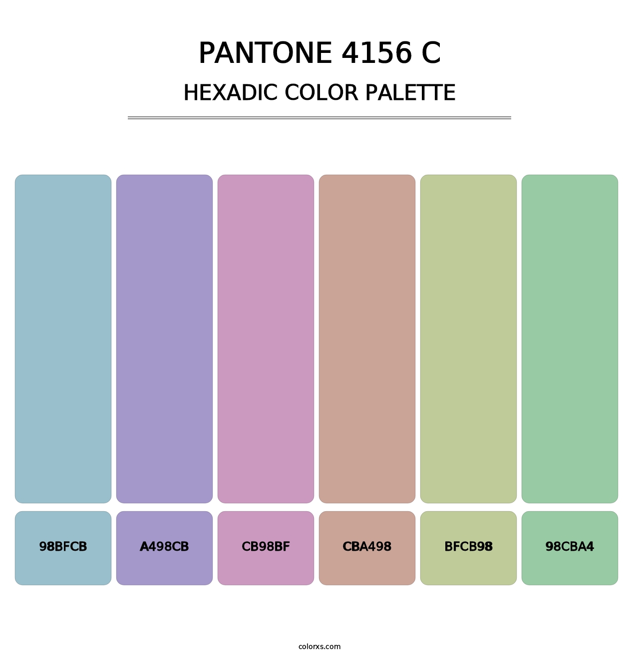 PANTONE 4156 C - Hexadic Color Palette