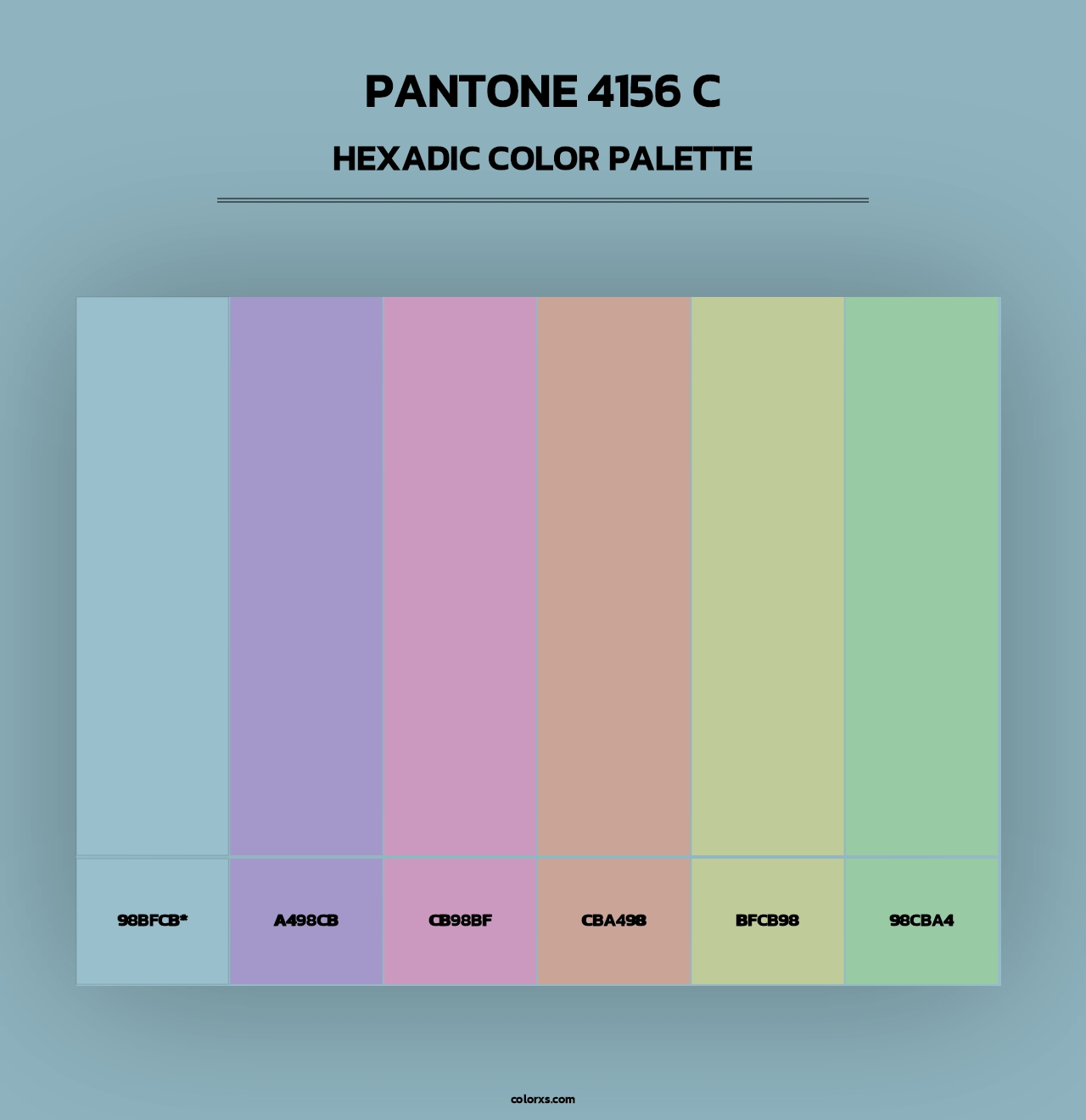 PANTONE 4156 C - Hexadic Color Palette
