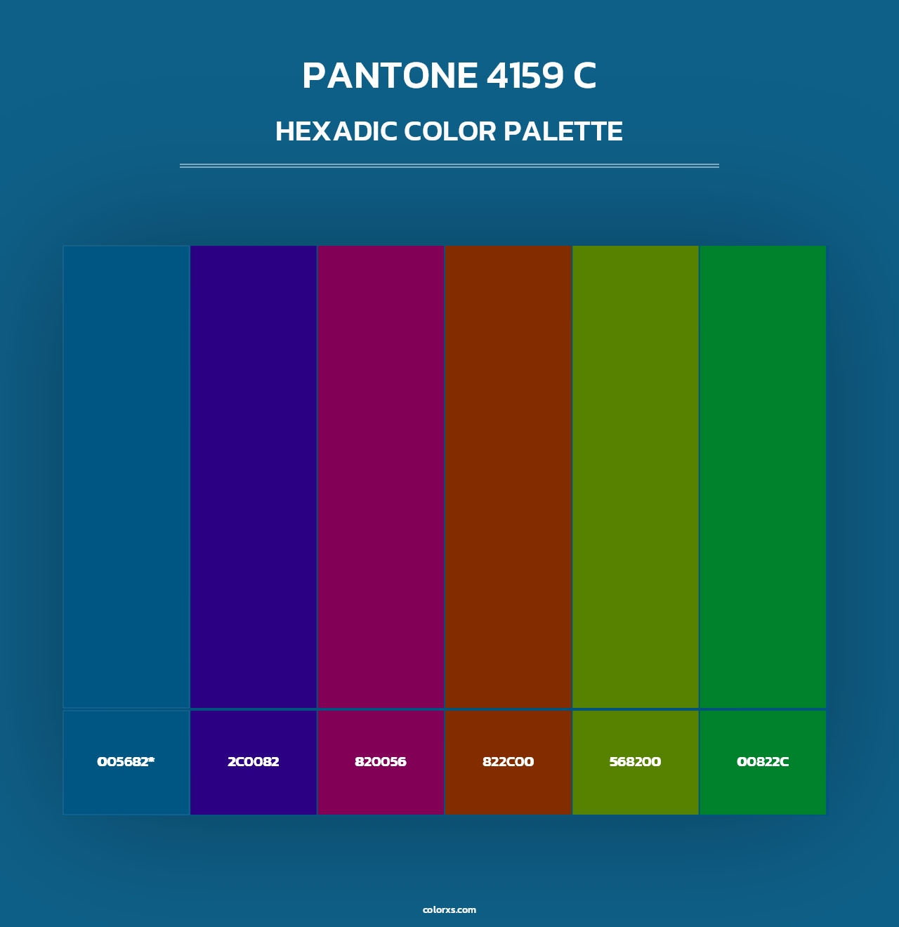 PANTONE 4159 C - Hexadic Color Palette