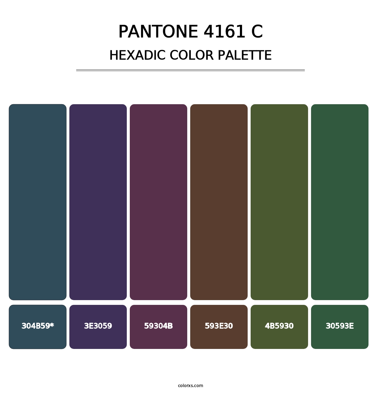 PANTONE 4161 C - Hexadic Color Palette