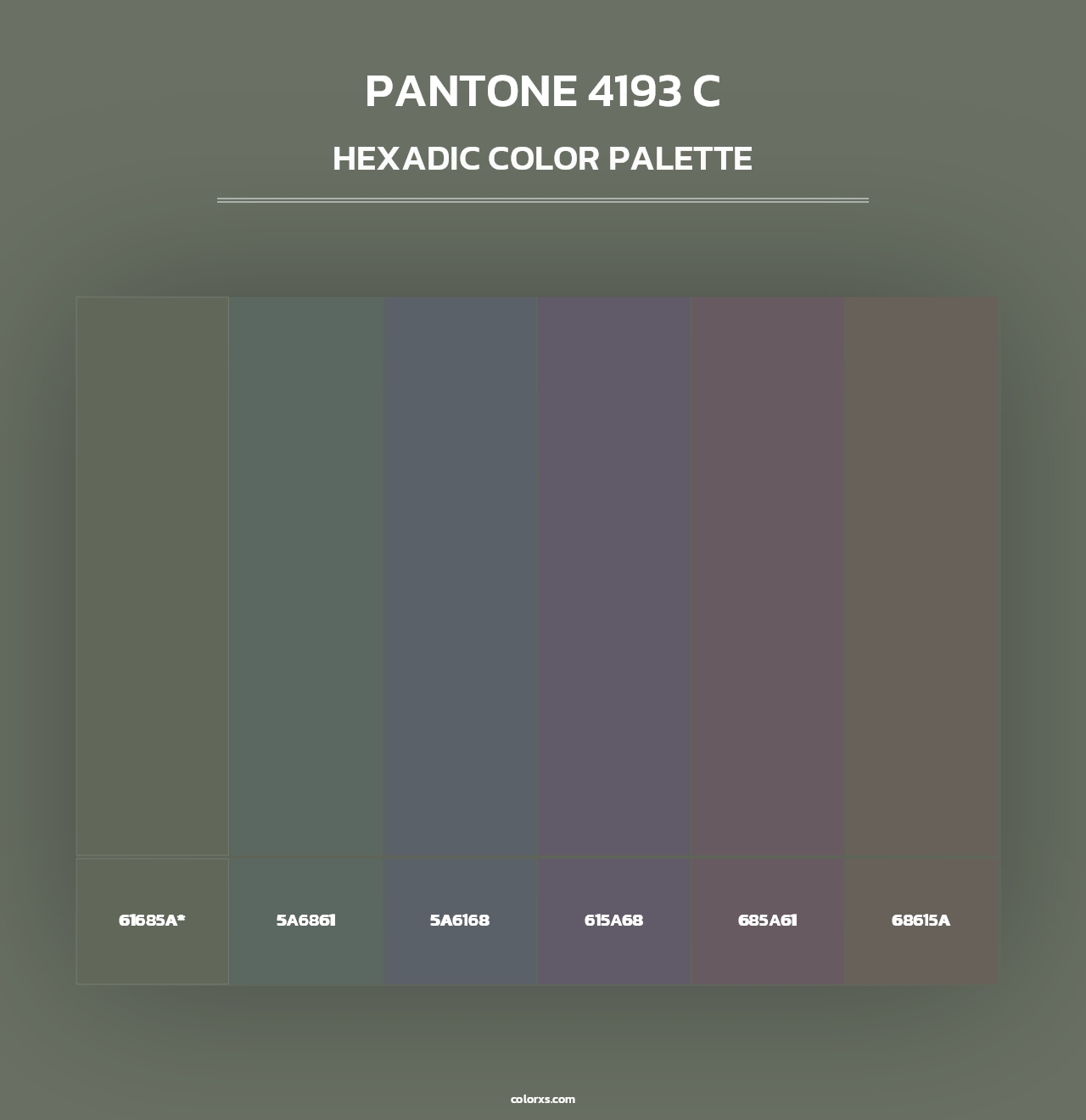 PANTONE 4193 C - Hexadic Color Palette