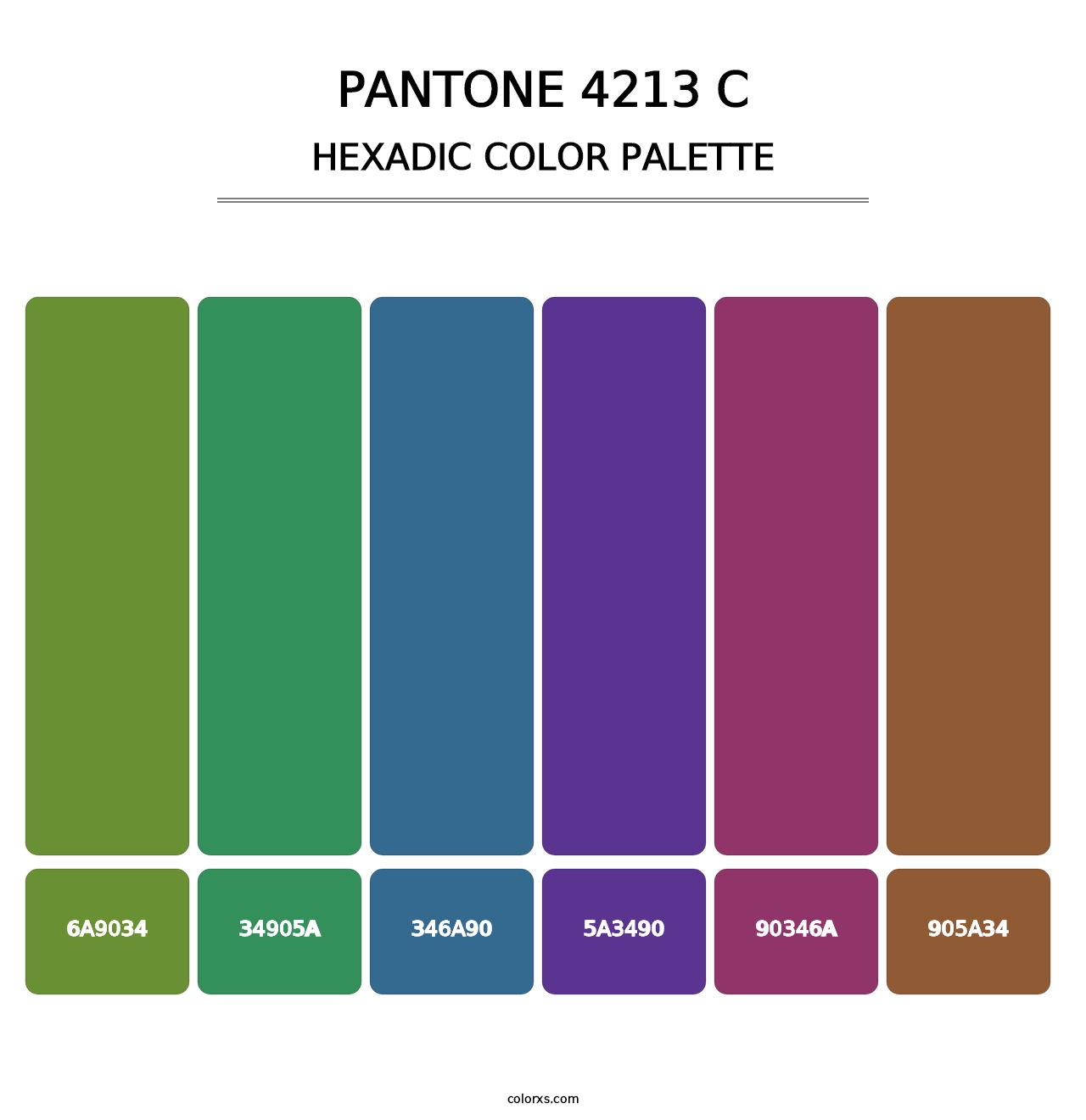 PANTONE 4213 C - Hexadic Color Palette