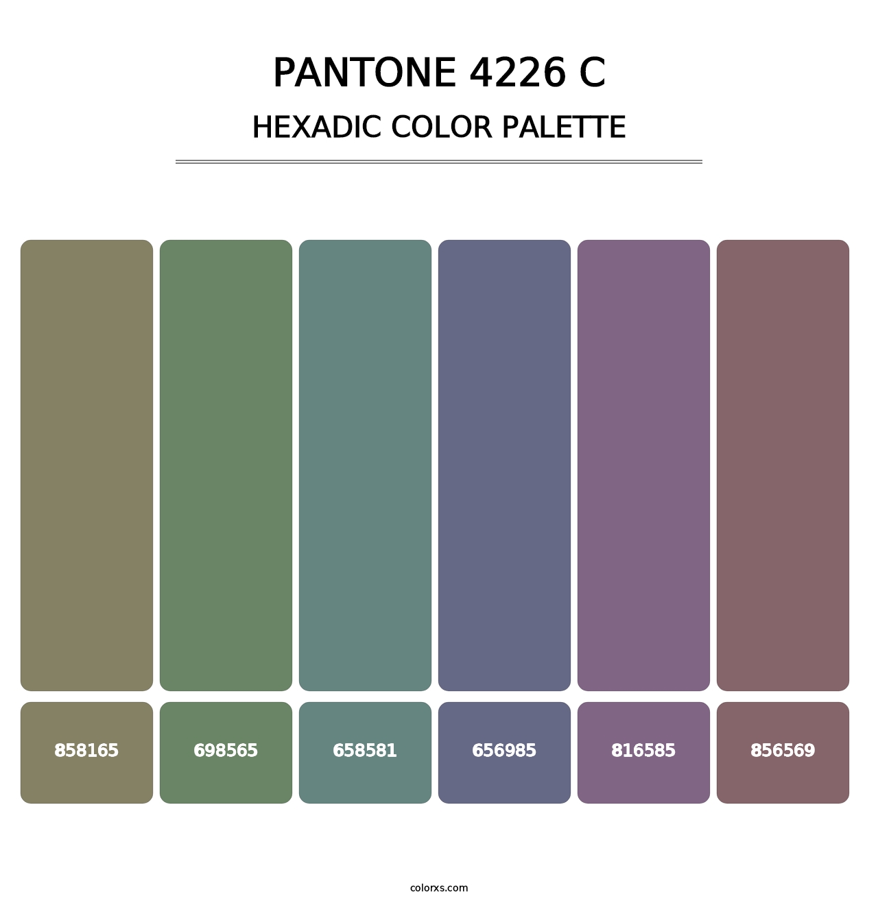 PANTONE 4226 C - Hexadic Color Palette
