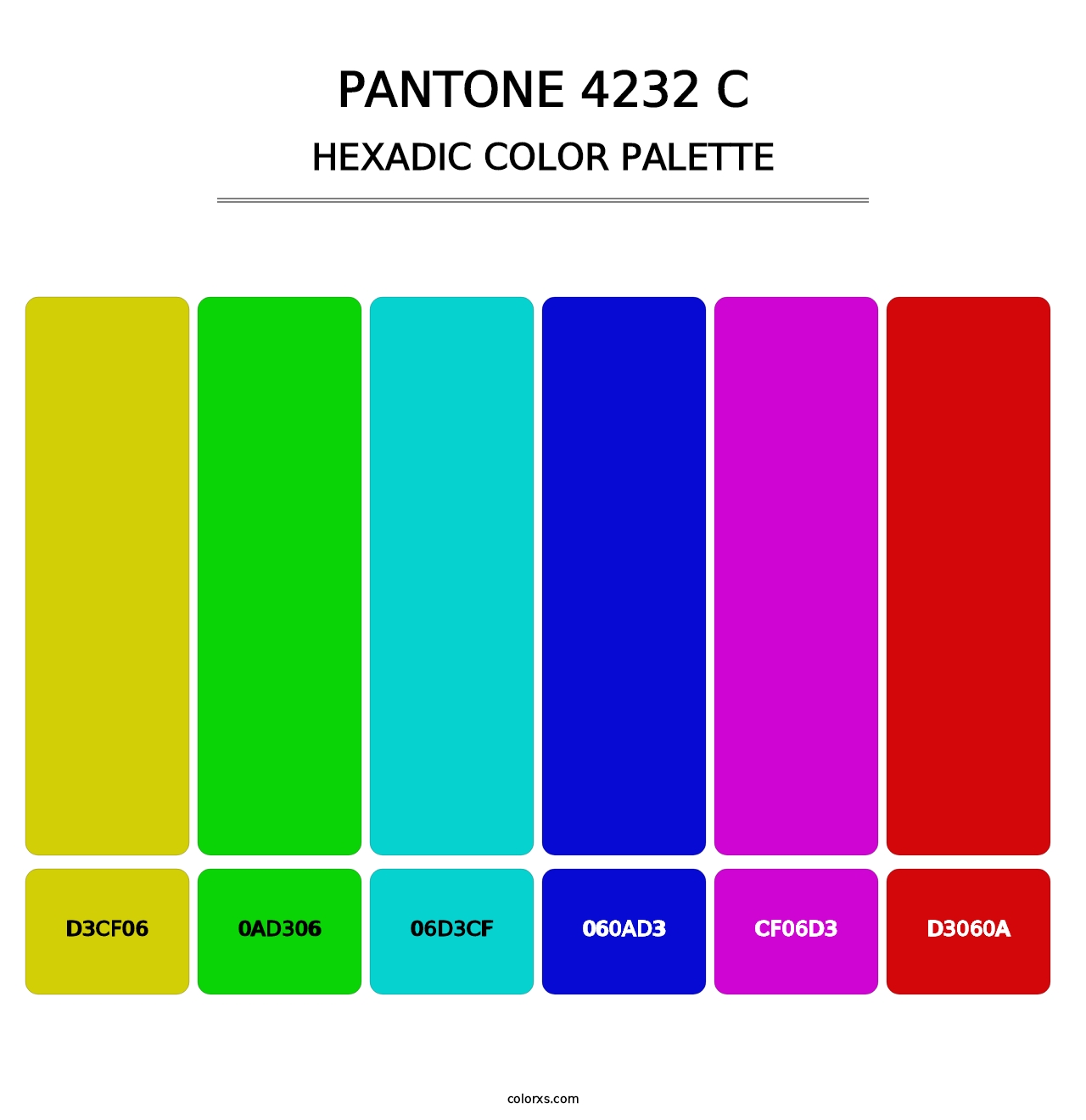 PANTONE 4232 C - Hexadic Color Palette