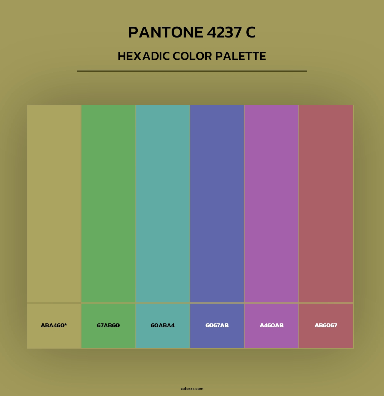PANTONE 4237 C - Hexadic Color Palette