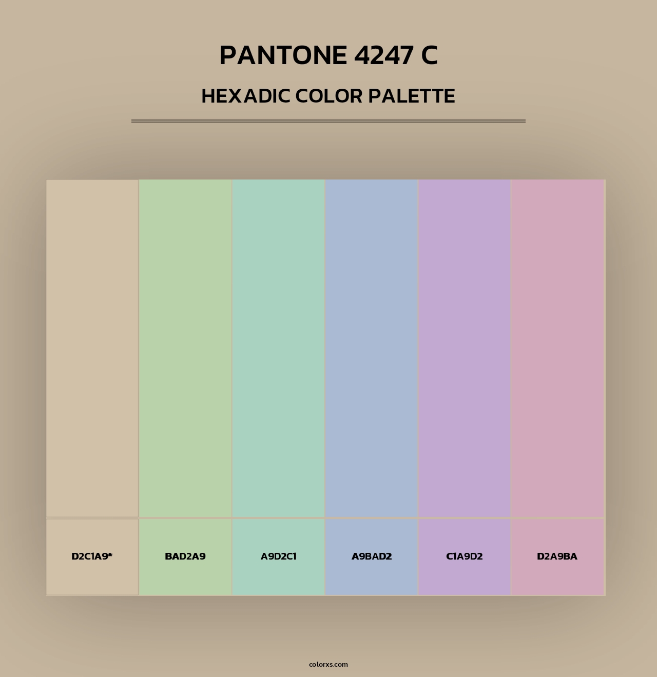 PANTONE 4247 C - Hexadic Color Palette
