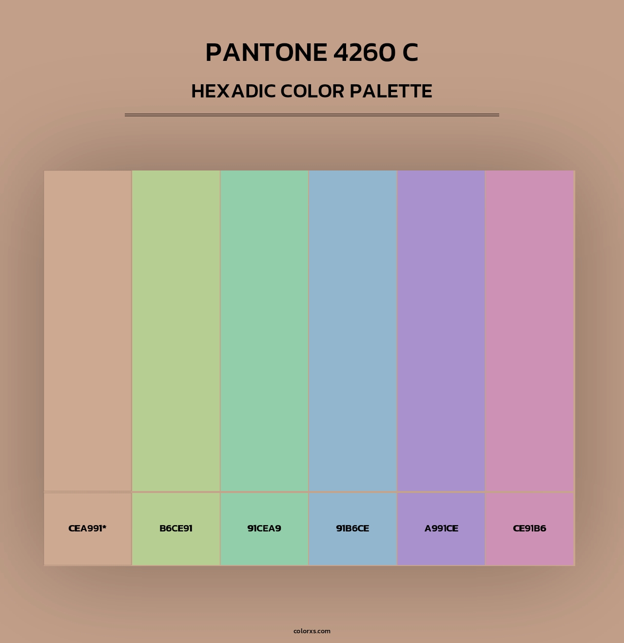 PANTONE 4260 C - Hexadic Color Palette