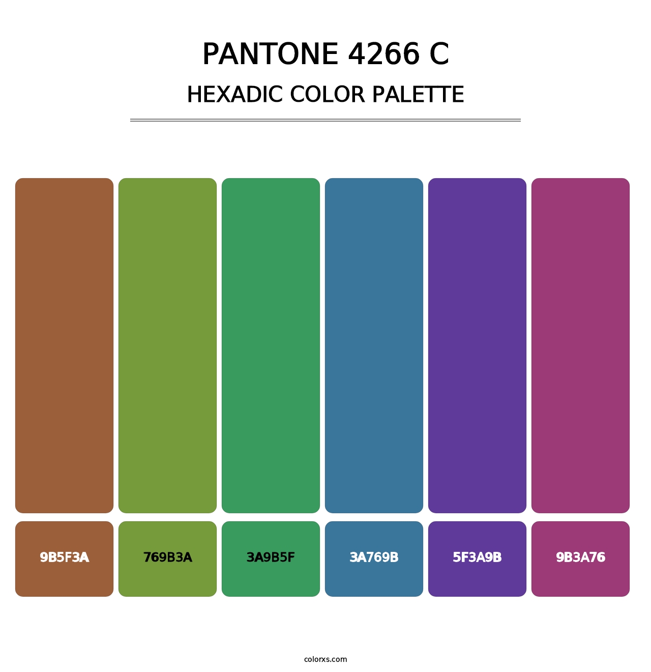 PANTONE 4266 C - Hexadic Color Palette