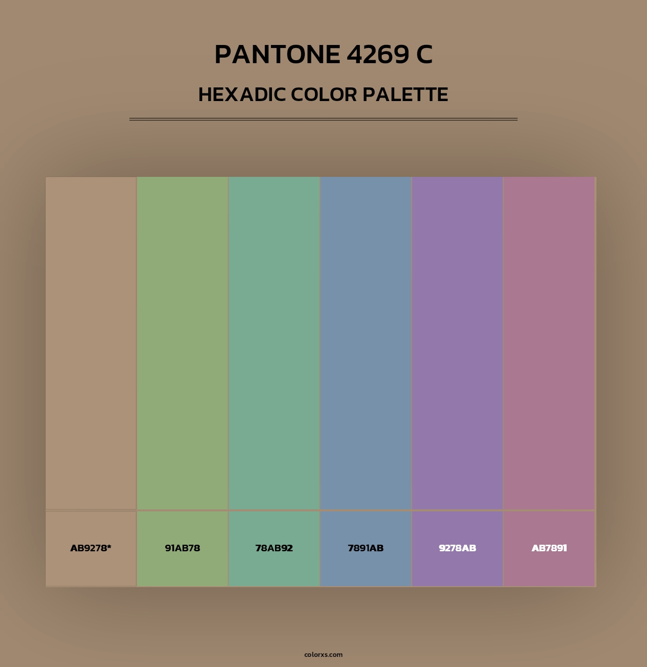 PANTONE 4269 C - Hexadic Color Palette