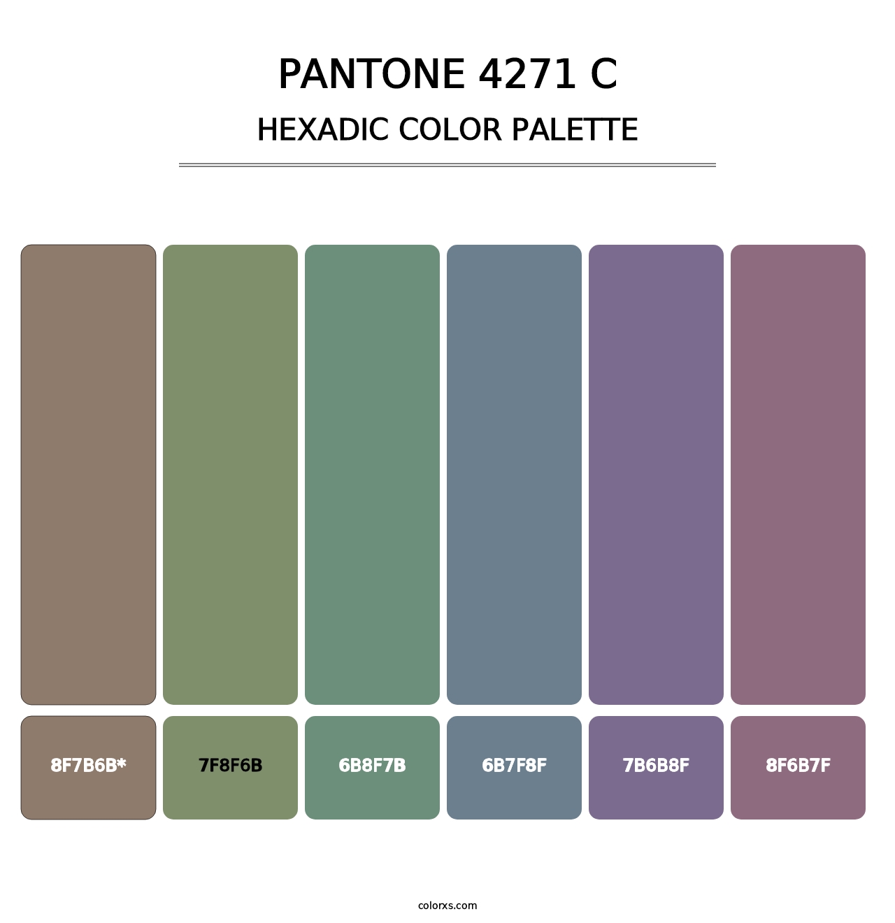 PANTONE 4271 C - Hexadic Color Palette