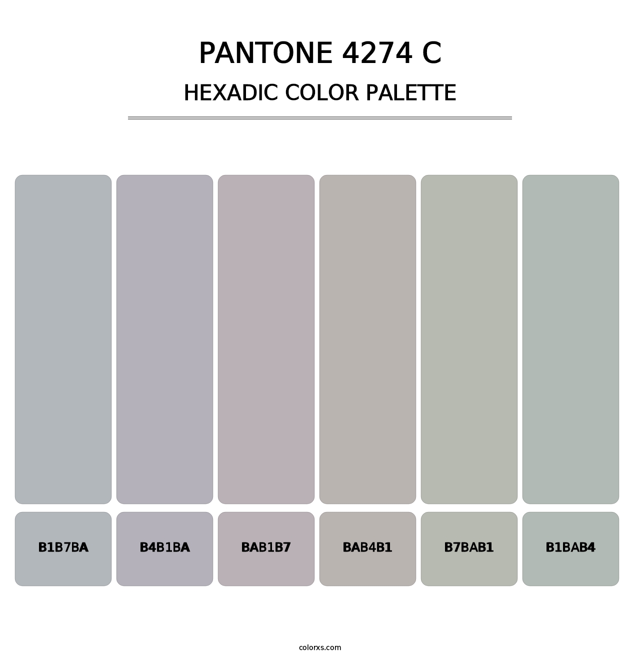 PANTONE 4274 C - Hexadic Color Palette
