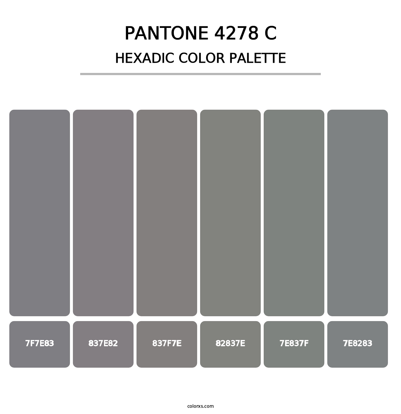 PANTONE 4278 C - Hexadic Color Palette