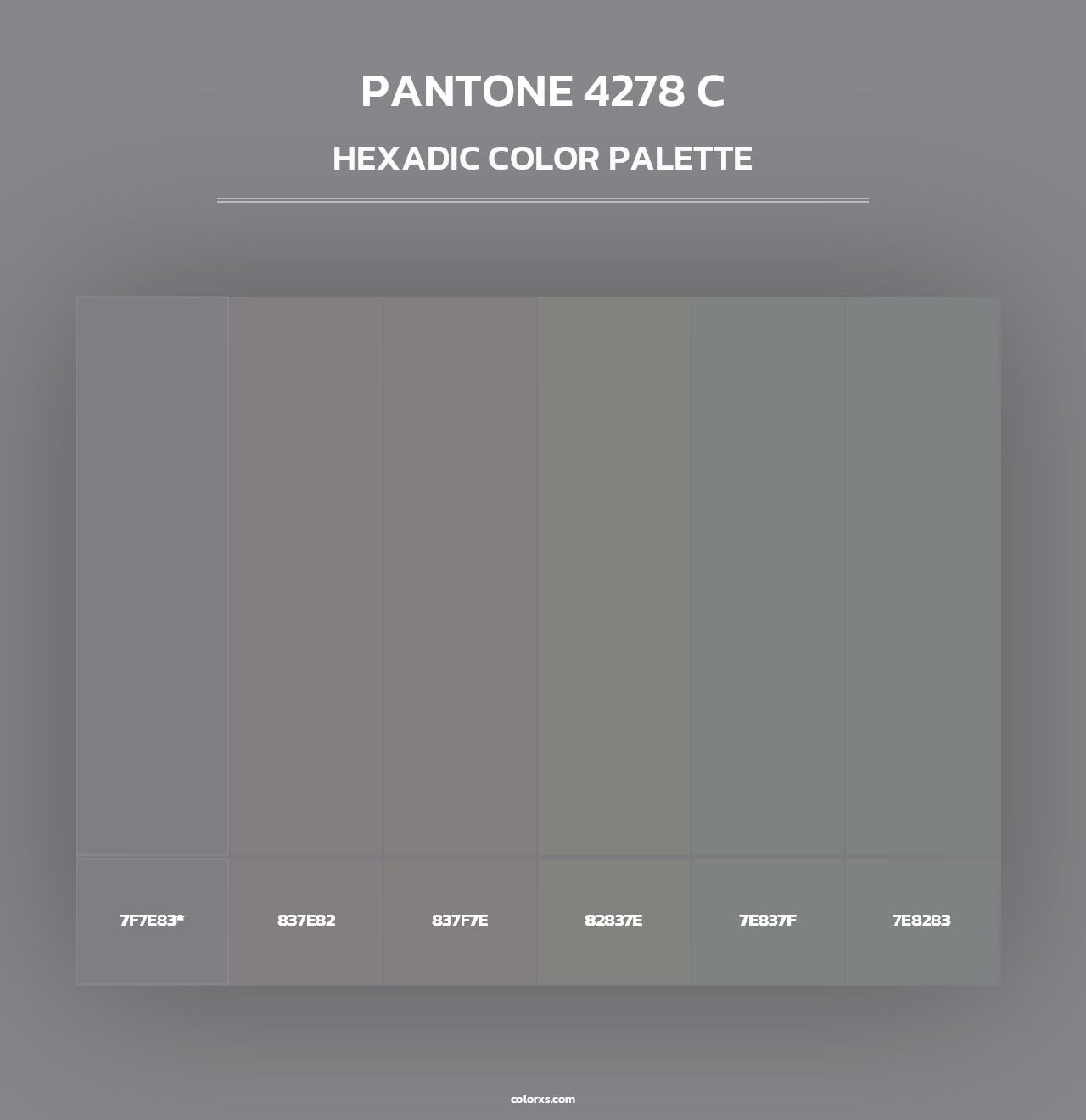PANTONE 4278 C - Hexadic Color Palette