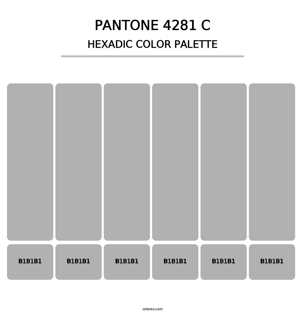 PANTONE 4281 C - Hexadic Color Palette