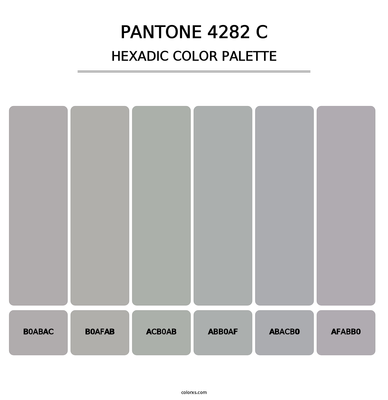 PANTONE 4282 C - Hexadic Color Palette