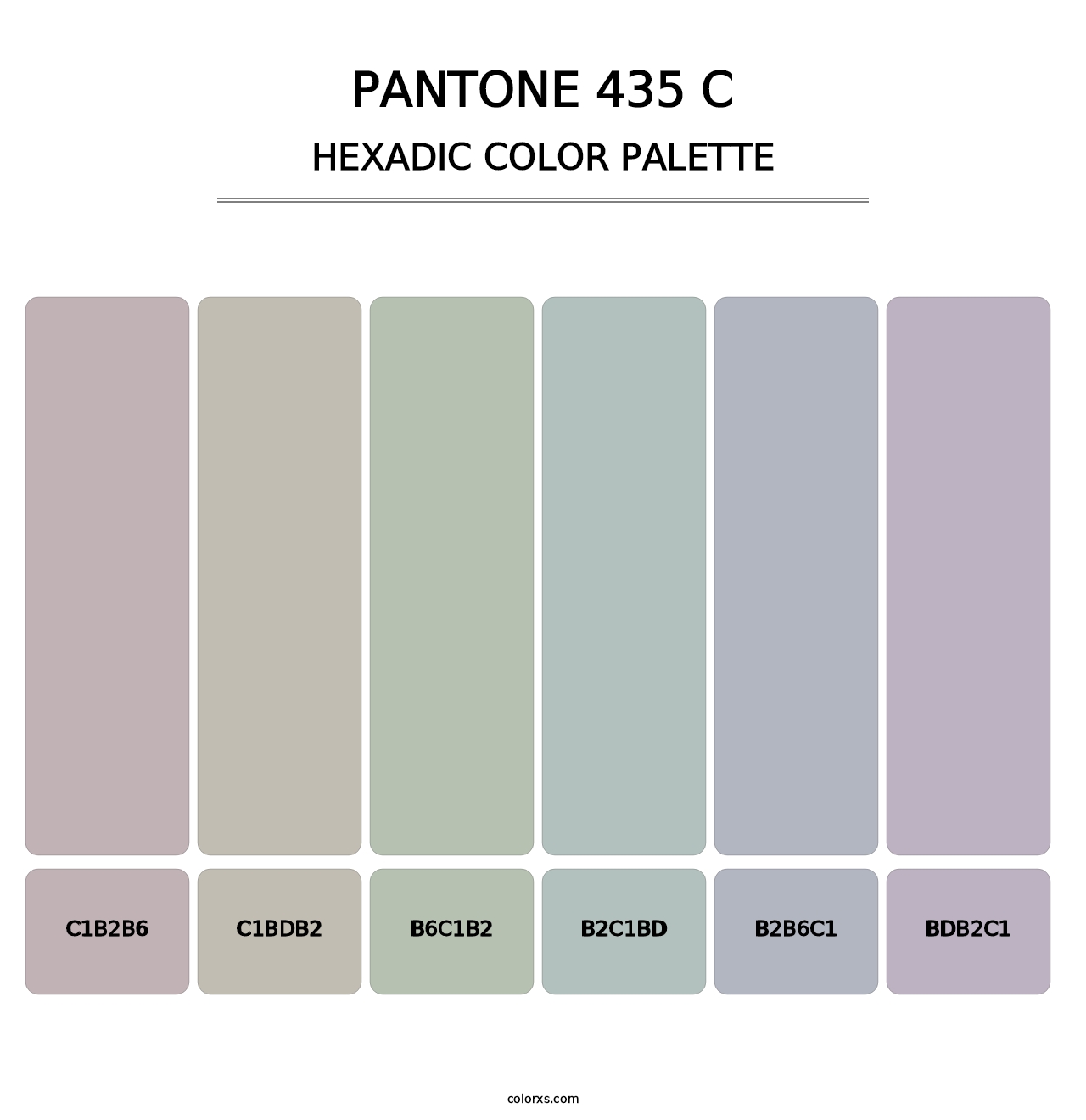 PANTONE 435 C - Hexadic Color Palette