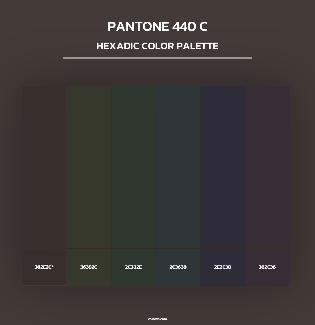 PANTONE 440 C - Hexadic Color Palette