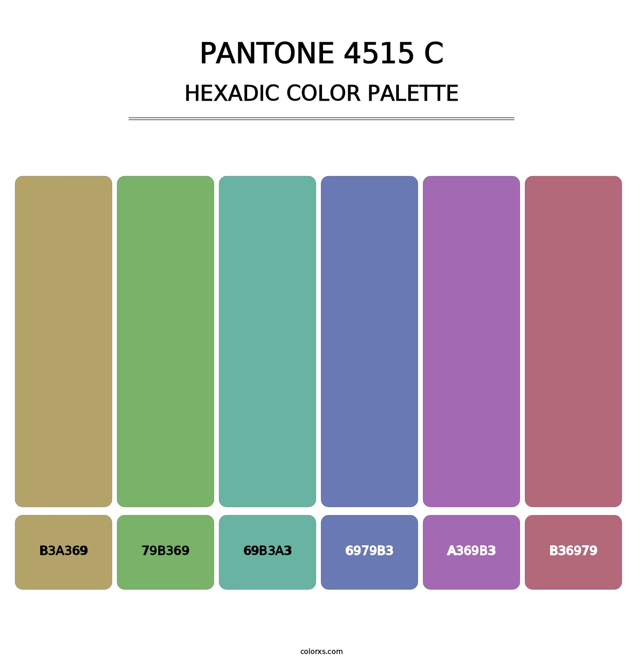 PANTONE 4515 C - Hexadic Color Palette
