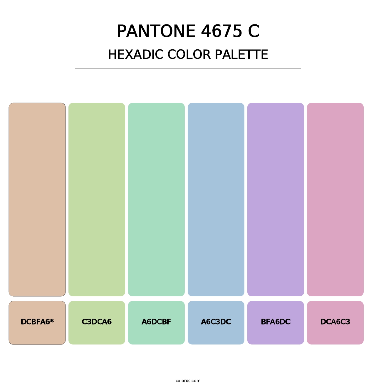 PANTONE 4675 C - Hexadic Color Palette